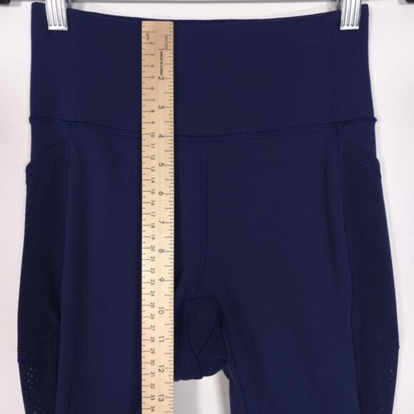 Lululemon Women’s All The Right Places Leggings Ankle‎ Mesh Navy Size 4 - Picture 4 of 10